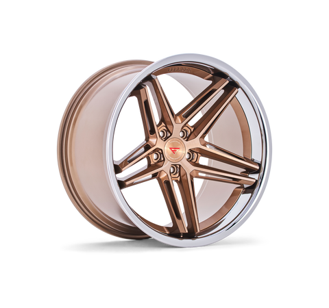 Brushed Cobre / Chrome Lip C.B. 66.56 / 5x112 / ET25