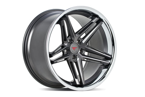 Matte Graphite / Chrome Lip C.B. 72.56 / 5x120 / ET42