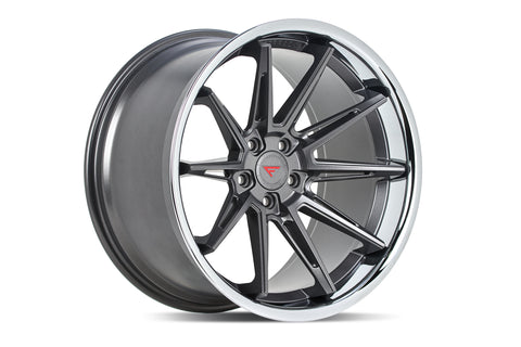Matte Graphite / Chrome Lip C.B. 73.1 / 5x114 / ET15