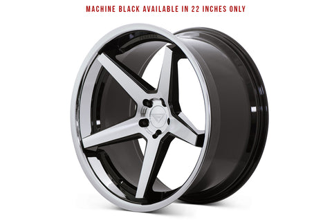Machine Black / Chrome Lip  C.B 66.56 / 5x112 / ET10